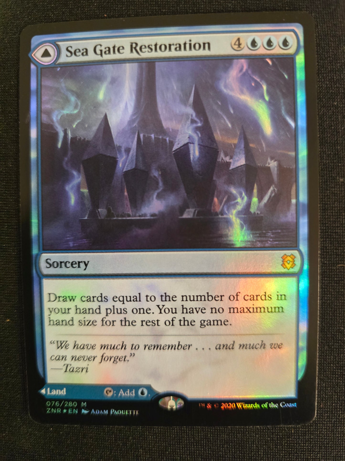 Sea Gate Restoration 076/280 M Zendikar Rising Foil NM
