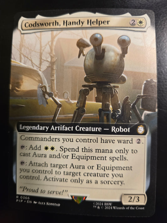 Codsworth, Handy Helper R 0366 Universes Beyond: Fallout Borderless Normal NM