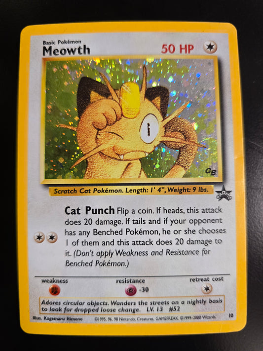 Meowth 10 WOTC Promo Holofoil NM