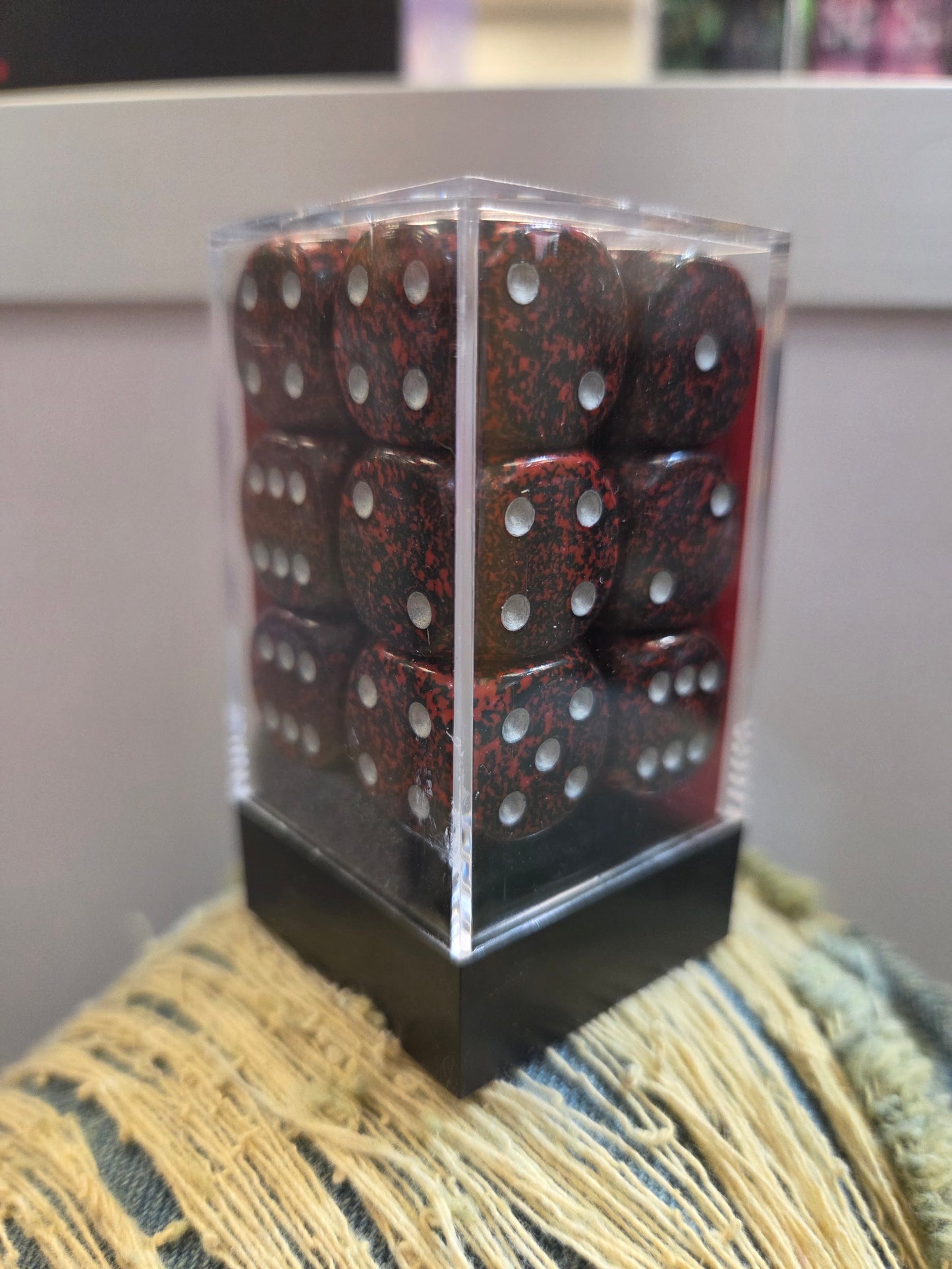 Chessex Dice Silver Volcano set of 12 16mm D6