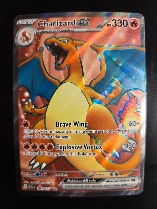 Charizard Ex 183/165 Scarlet & Violet 151 Holofoil NM