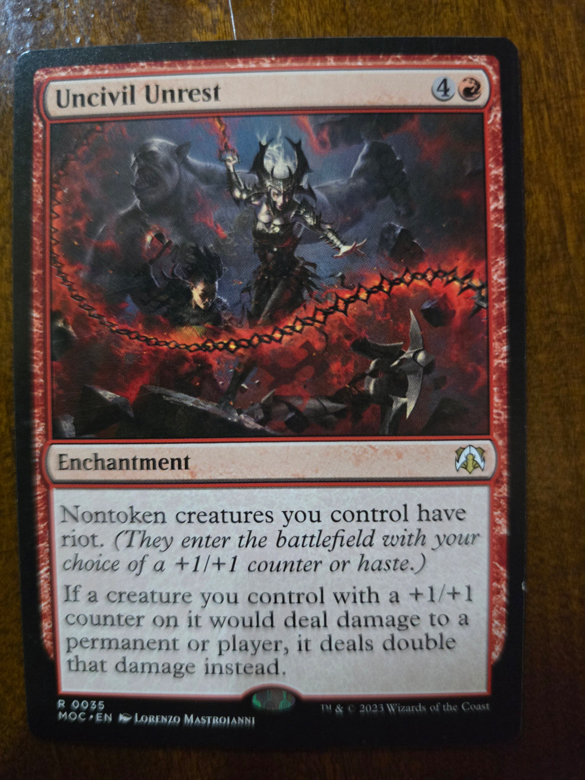 Uncivil Unrest R 0035 MOTM Normal NM
