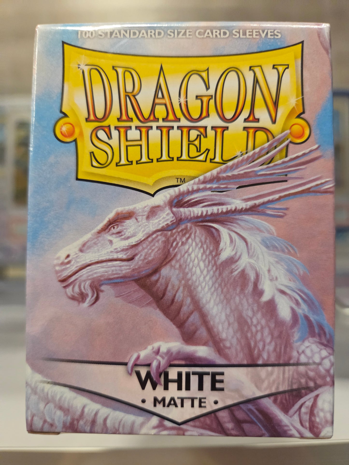 Dragon Shield 100 Card Sleeves. Color White