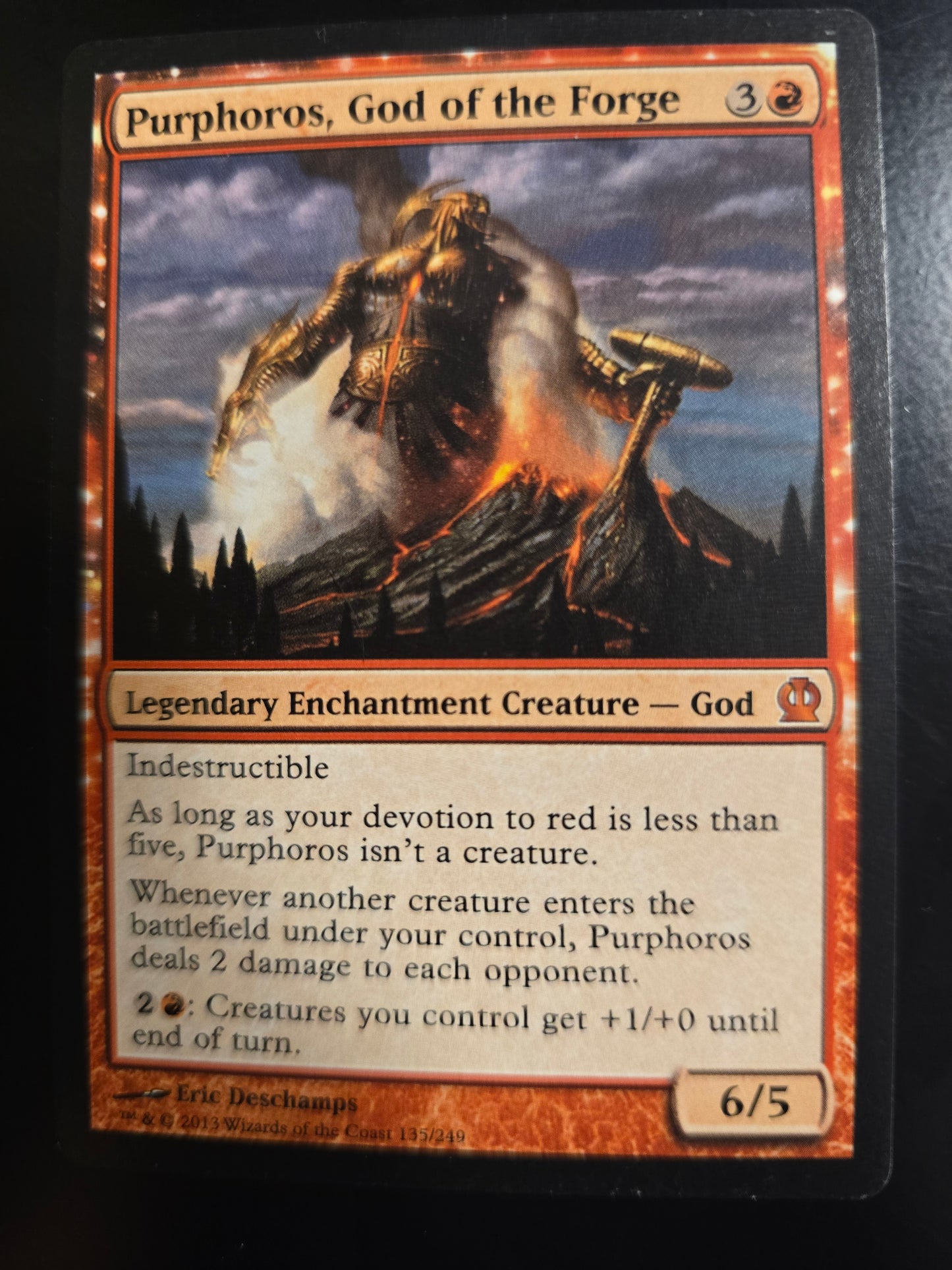 Purphoros, God Of The Forge 135/249 Theros Normal NM