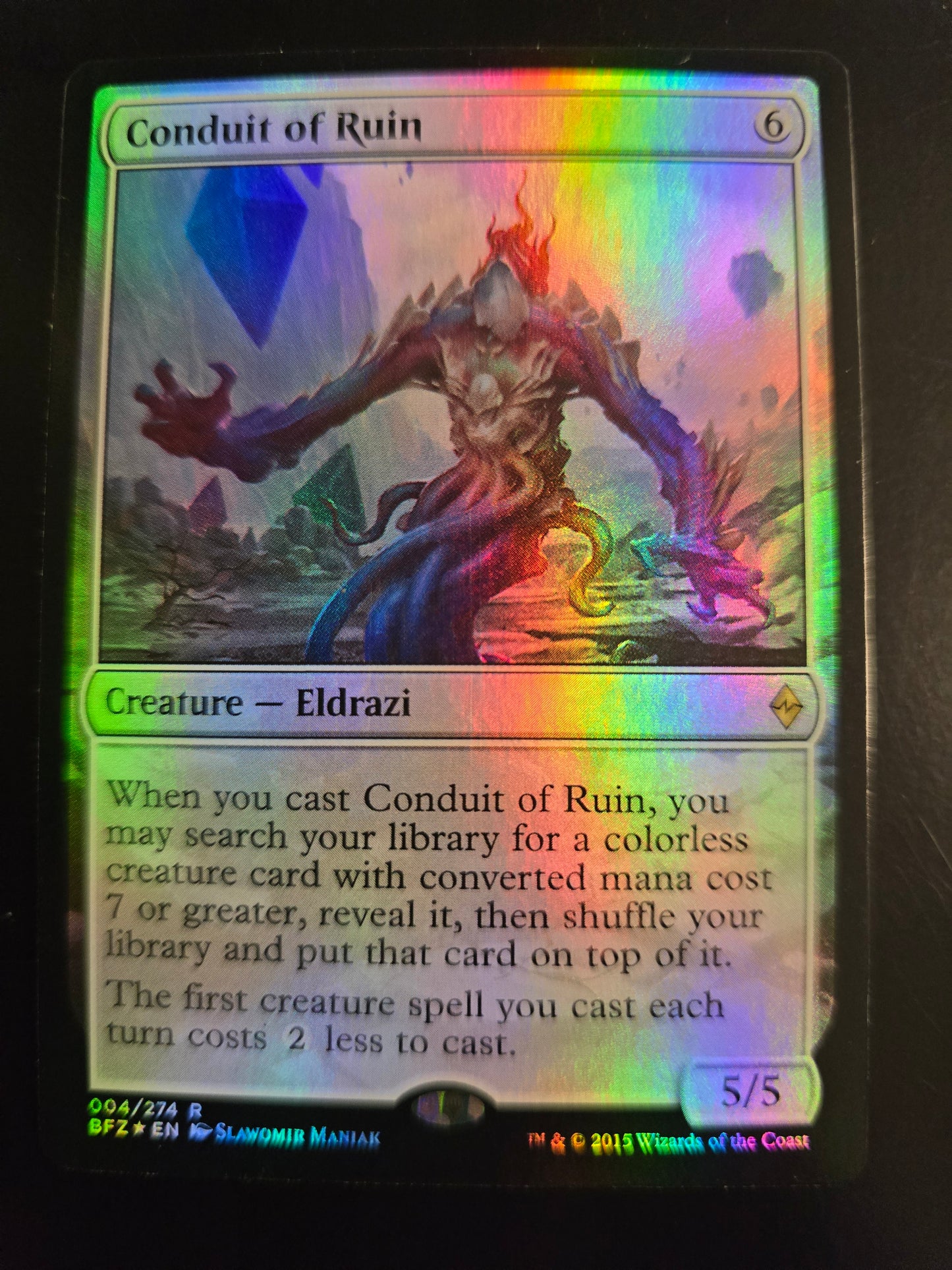 Conduit Of Ruin 004/274 R  Battle For Zendikar Foil NM