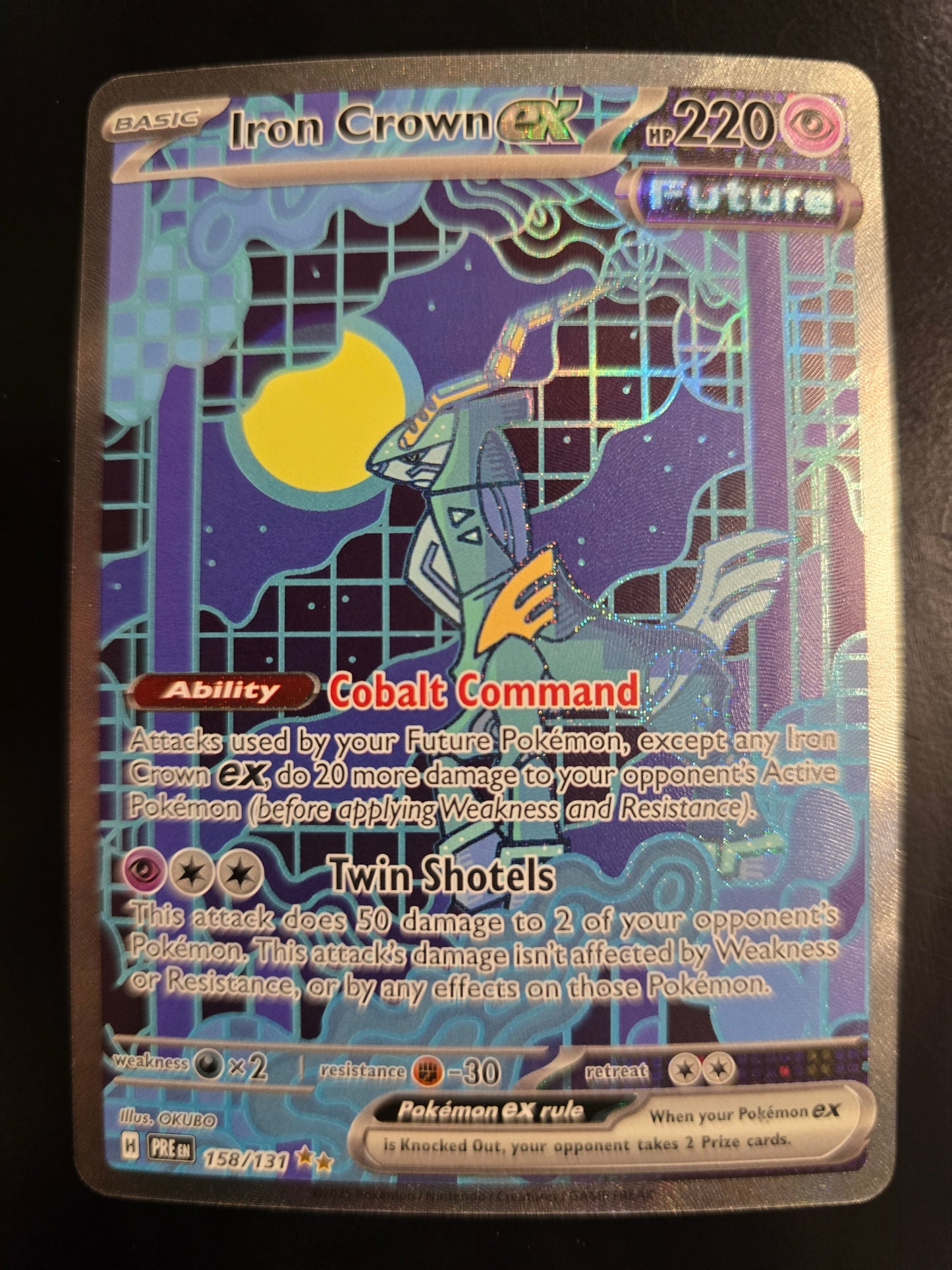 Iron Crown Ex 158/131 Prismatic Evolutions Holofoil NM