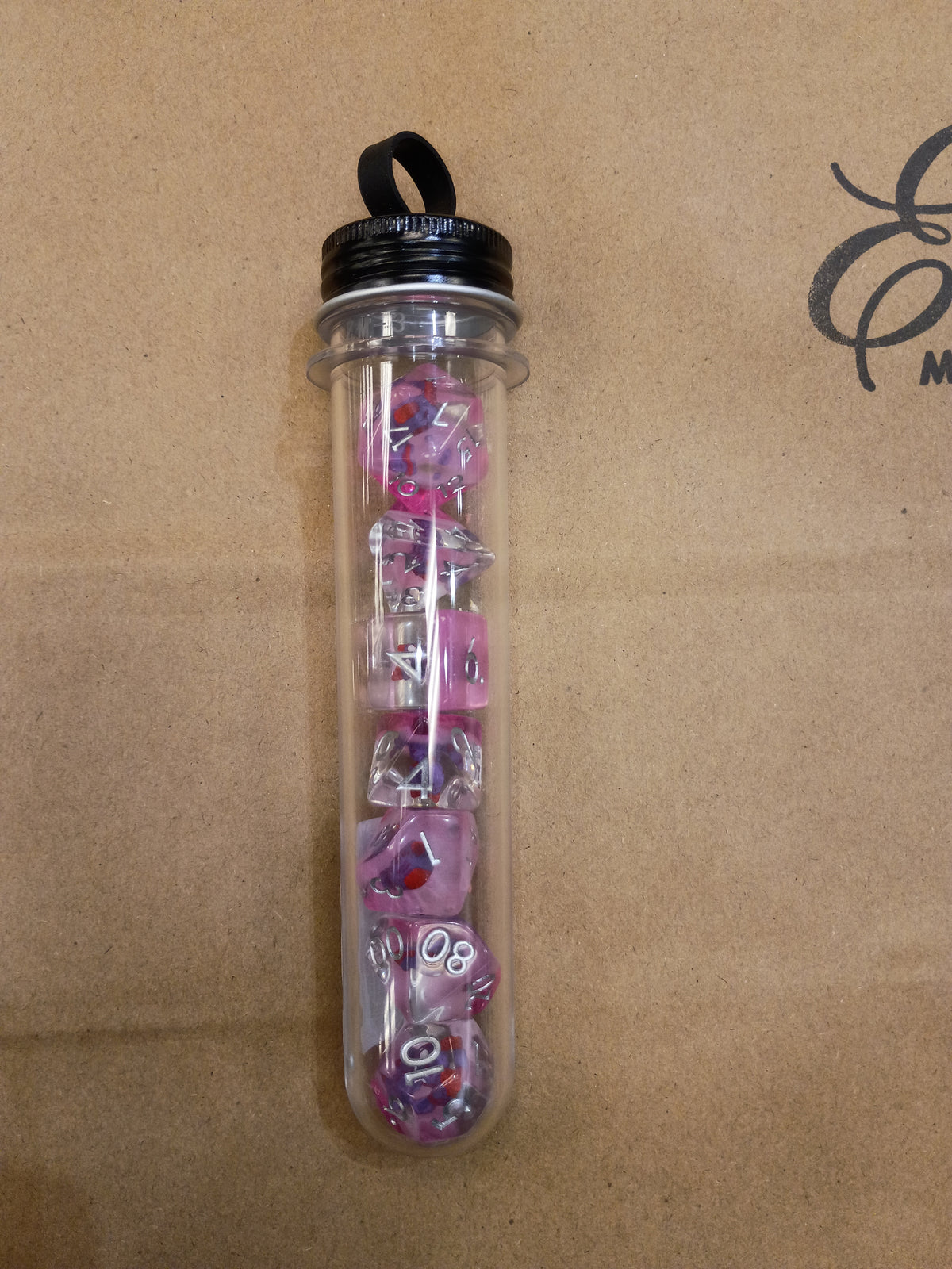 Infused - Demon Purple Tubed Dice set