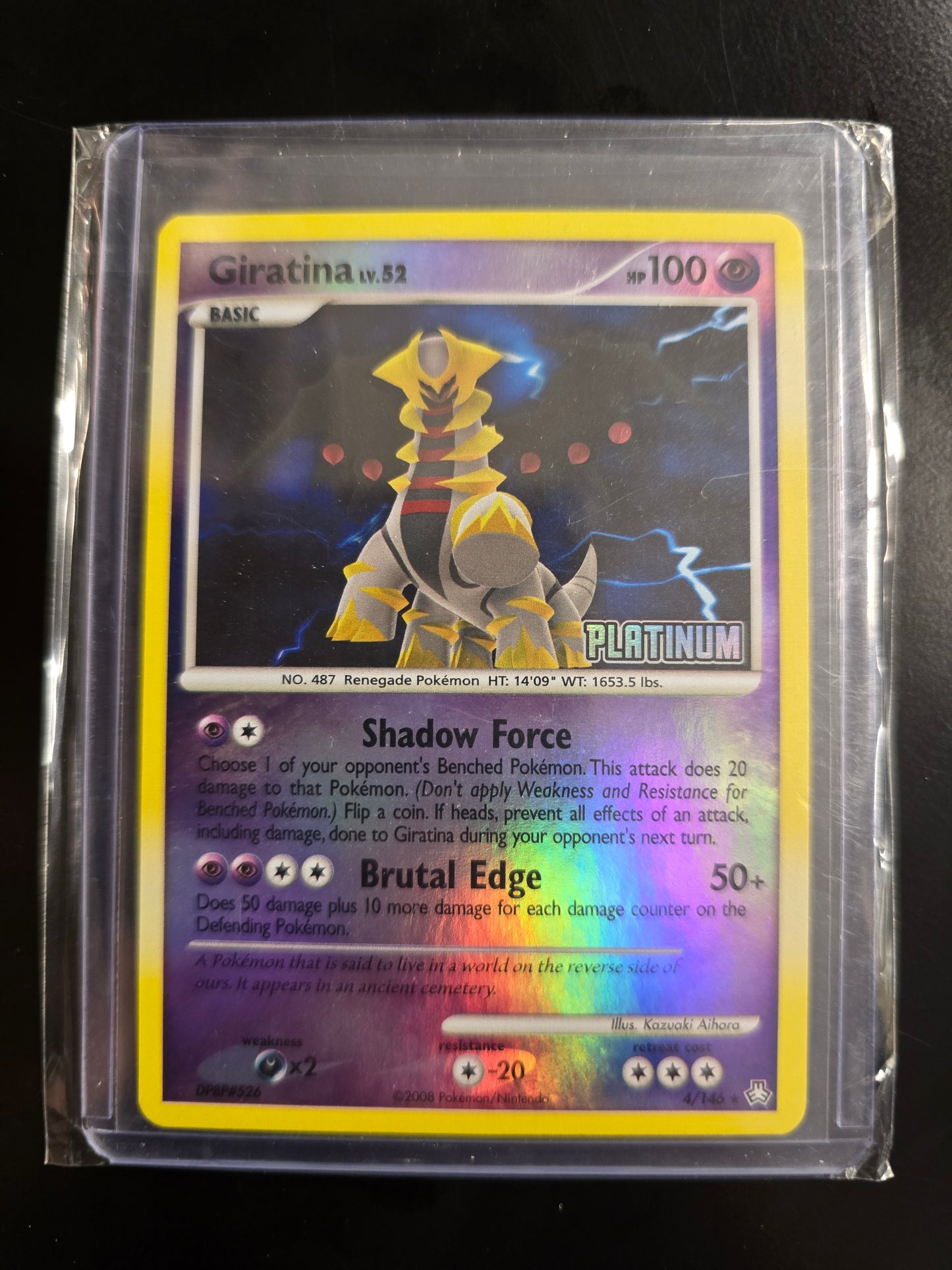Giratina Lv. 52 4/146 [Platinum] Burger King Promos Reverse Holofoil NM
