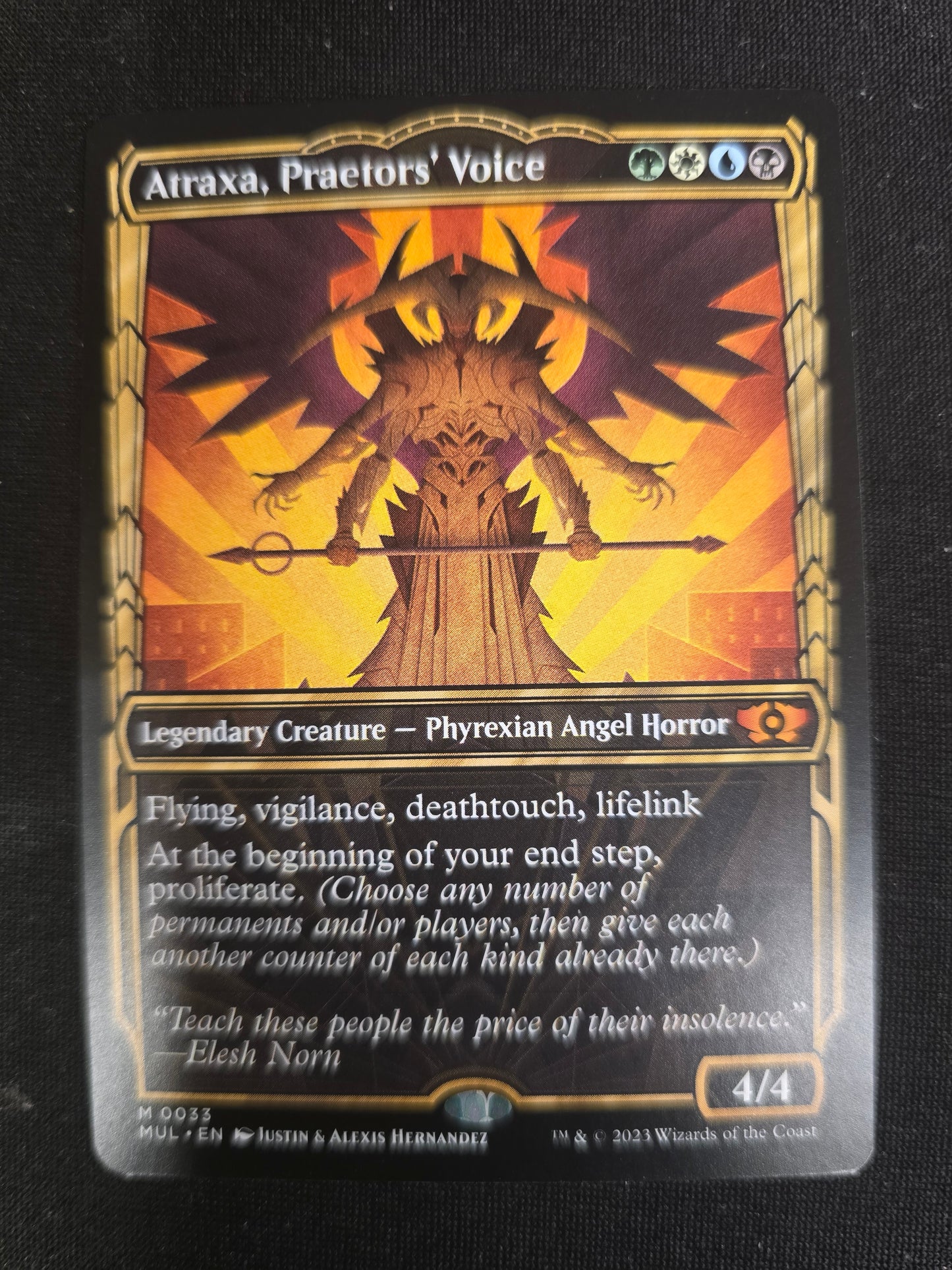 Atraxa, Praetors' Voice M 0033 MOTM: Multiverse Legends Normal NM