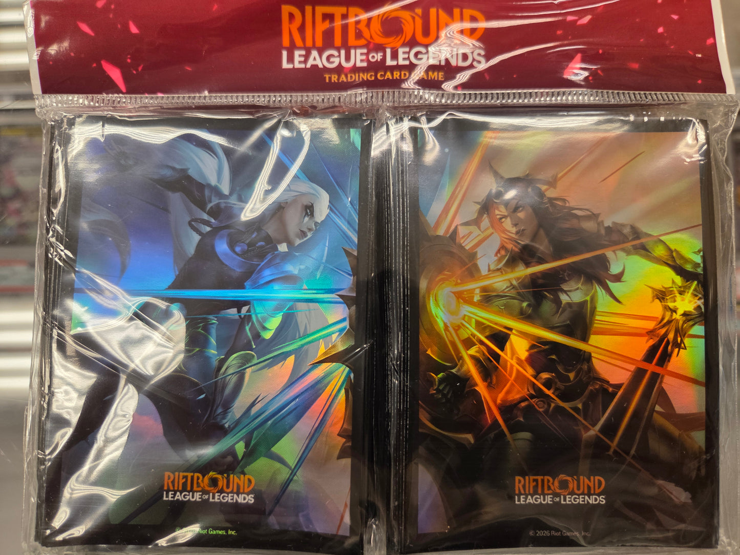 Riftbound League of Legends Diana vs Leona 100 pack art sleeves