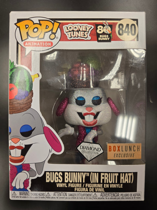 Funko-Pop! Looney Tunes Bugs Bunny (In Fruit Hat) #840 Diamond Collection Box Lunch Exclusive