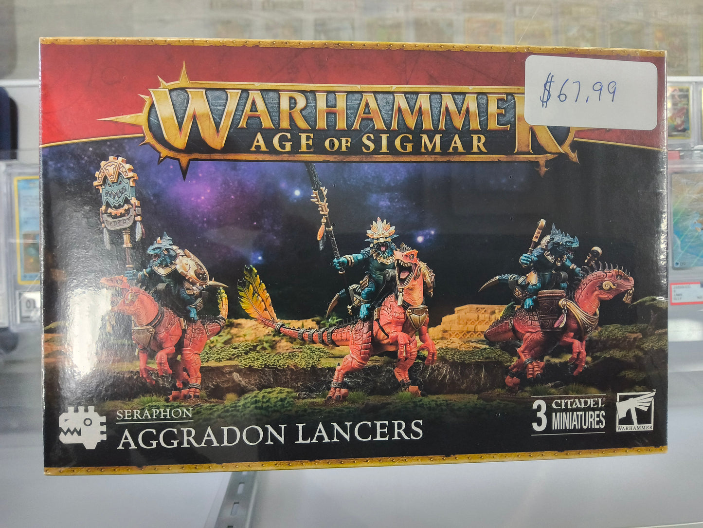 Warhammer Age Of Sigmar Seraphon Aggradon Lancers Minis