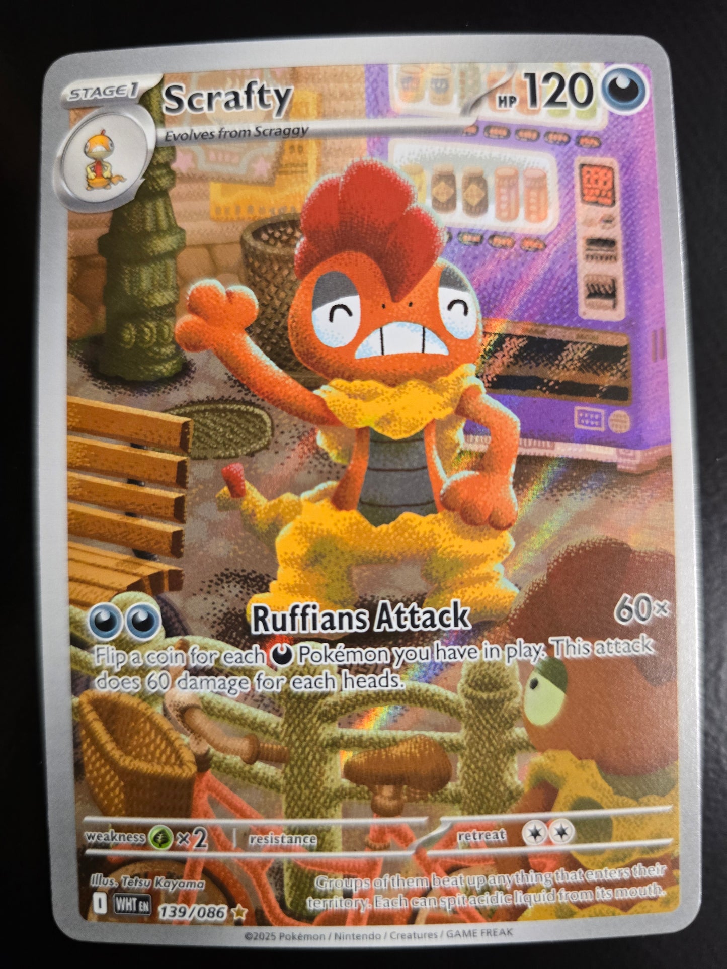 Crafty 139/086 White Flare Holofoil NM