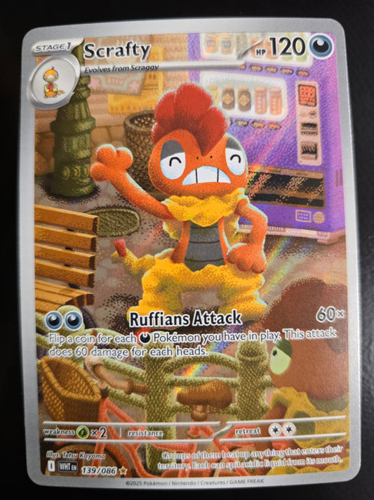 Crafty 139/086 White Flare Holofoil NM