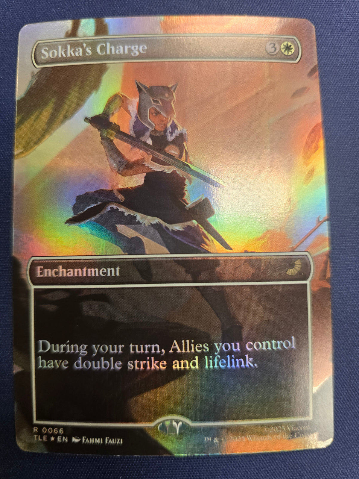 Sokka's Charge R 0066 Avatar: The Last Airbender: Eternal-Legal Borderless Foil NM
